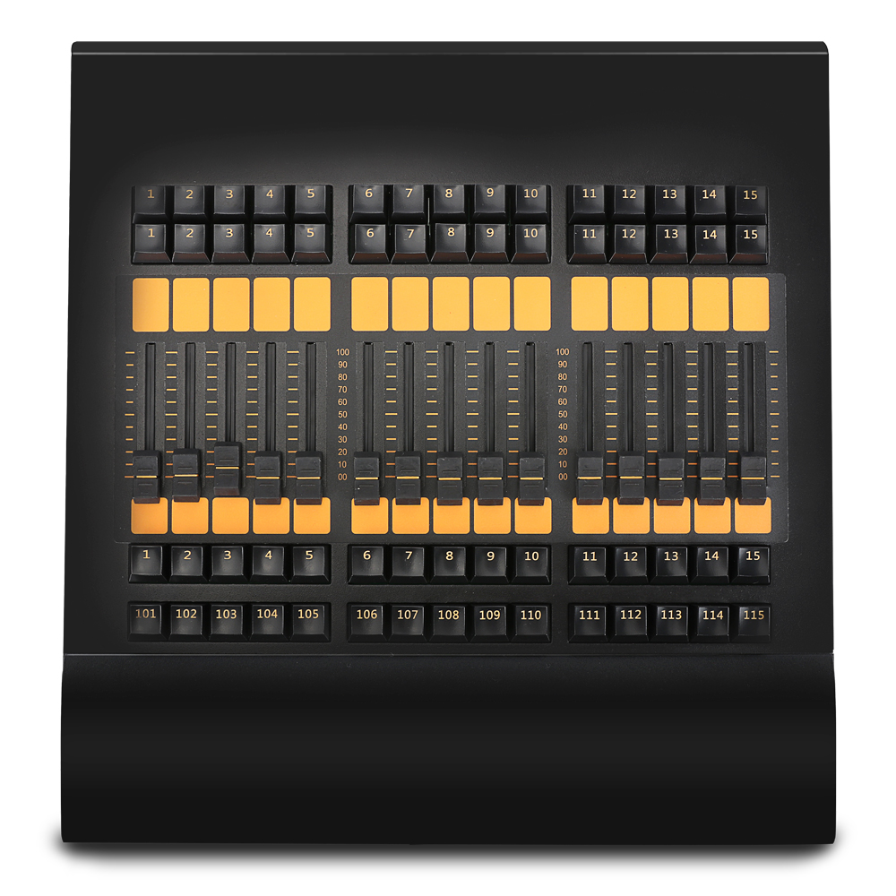 Ala de extensión de la consola 4-DMX de 15-fader para eventos