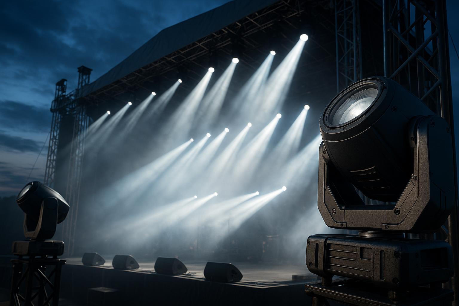 Faros m&oacute;viles de exterior para eventos a gran escala